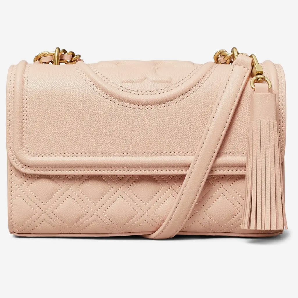 Authentic Tory Burch Soft Quilted Small Fleming Bag
